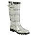 Women's Nova Plaid Rain Boots - Charcoal