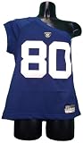 New York Giants Jeremy Shockey #80 Junior Womens NFL One Shoulder Jersey