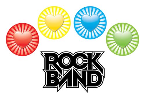 Childrens Toyshop  Video Games : Rock Band Drum Skins: Hearts (Xbox 360/PS3)