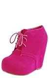 Camilla1 Velvet Ankle Boots FUCHSIA