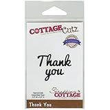 CottageCutz Expressions Die Cuts, 2.6 by 0.8-Inch, Thank You