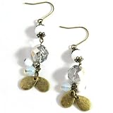 Image of Martine Wester Shell & Gold Disc Earrings