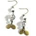 Martine Wester Shell & Gold Disc Earrings