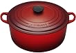 Le Creuset Enameled Cast-Iron 7-1/4-Quart Round French Oven, Cherry Red