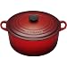 Le Creuset Enameled Cast-Iron 7-1/4-Quart Round French Oven, Cherry Red