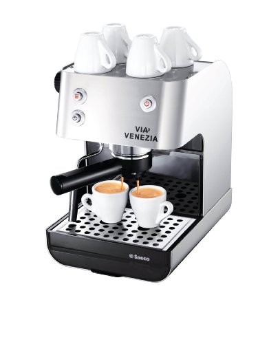 Saeco RI9367/47 Via Venezia Stainless Steel Manual Espresso Machine, Silver