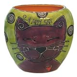 Happy Cat 8 Oval Vase