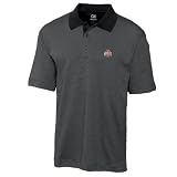 NCAA Men's Ohio State Buckeyes Black Drytec Resolute Polo