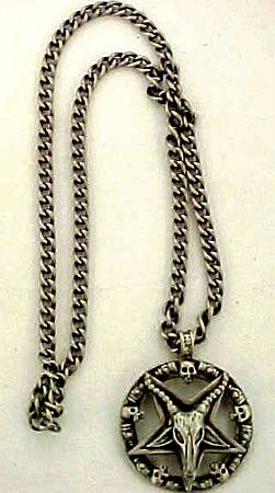 Click here to buy Sigil Of Baphomet Pewter Necklace Pentagram Pendant by Coolstuff4U.