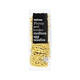 メディア卵麺250グラム (Waitrose) (x 4) - Medium Egg Noodles Waitrose 250g (Pack of 4)