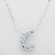 Necklace With 2.48ctw Genuine Topazes Well Made in 925 Sterling silver Length 16in