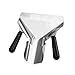 Thunder Group SLFFB001, Removable Dual Handle French Fry Bagger,  Stainless Steel French Fry Scoop