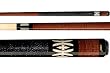 Joss Nutmeg-Stained Maple Pool Cue with Ebony and Holly Inlays (JSM-10)