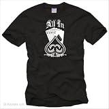 Poker T-Shirts f�r Herren schwarz ALL IN Gr��e S-XXXL