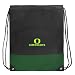 University of Oregon Drawstring Bag Backpack Green UO Ducks Draw String Back Pack - For Boys Girls Students or Adults