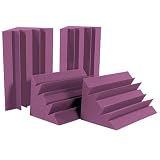 Auralex LENPLU LENRD Bass Traps in Plum 8- 12x12x17 Triangular; 24 Long