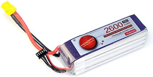 Crazepony Kudian 2600mAh Lipo Battery Pack 4S 14.8V 70C for FPV Drone Car Boat etc
