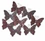 4 each: Living Accents Butterfly Wall Plaque (DE2312)