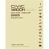 1985 HONDA CIVIC WAGON 4WD Shop Service Manual Book by Honda