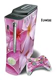 Xbox 360 Skin - System Console Skin and two Xbox 360 Controller Skins - Flowers