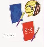 Bakemonogatari - Nisio Isin - Ichiban Kuji Hardcover Notebook (A5) and Pen (14cm) 4-piece Set (Genuine product imported from Japan.)