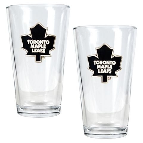 Toronto Maple Leafs Set of 2 Beer Glasses