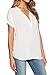 Dearlovers Women V Neck Short Sleeve Blouse Shirts Tops Large White