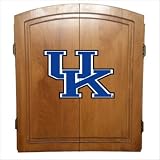 NCAA - Oak Finish Dart Board Cabinet School: Kentucky