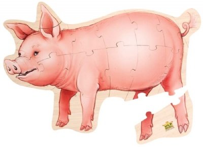Pig Wooden Floor Puzzle (15 pcs)