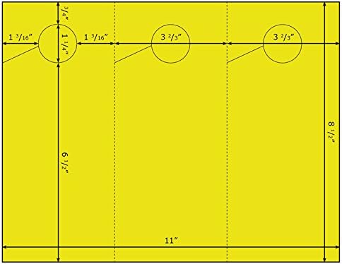 Door Hangers 3 Per Page - Perfed Circle - Sun Shine (250 sheets/750 door hangers)
