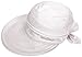 Women 2-in-1 UPF 50+ Sun Hat with Ponytail Hole Wide Brim Foldable Sun Visor Hats Roll Up Sun Hats for Women UV Protection Packable Beach Hat for Women, White