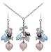 Kit Heath Cluster Rose Quartz, Blue Lace Agate, Fresh water Pearls & Crystals Collection