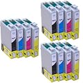 12x Epson Stylus SX445W Double Capacity Compatible Printer Ink Cartridges - 3x Black / 3x Cyan / 3x Magenta / 3x Yellow - Multipack By Mega Deals XL