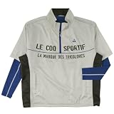 (ルコックスポルティフ/ゴルフコレクション)le coq sportif/GOLF COLLECTION シャンブレードビー 半袖ブルゾンセットレイヤード QG6666CP