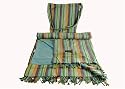 Striped Kikoy Beach Towel and Bag