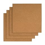 Self-Stick Cork Panel/Memo Board, 12x12, 4/Pack CEB58947