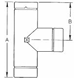 Buy Selkirk 3VP-TSB Pellet Stove Pipe Tee With Cap by Selkirk
