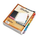 CRD60838 QuickStep Bulk Index System, Multicolor Tabs 1-8, 24 Sets/Box