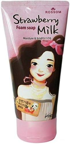 Strawberry Foam Milk Facial Cleanser /Face Wash Foaming Cleansing /Sensitive Skin 150ml (Whiten and smooth)