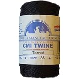 Catahoula Manufacturing #36 Tarred Twisted Nylon Twine (Bank Line) 117' Spool, 348lb Test