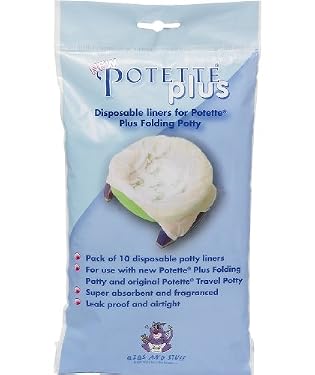 Disposable Fold-Away Potty liners - 10pk