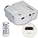 E-rainbow 60' Portable Mini Hd LED Projector Cinema Theater,Support PC Laptop HDMI VGA Input and SD + USB + AV Input,for iphone,galaxy,laptop,mac.with Remote Control *White*,Only for home