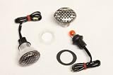 Small/ Mini Flush Mount Turn Signals - Carbon Lenses - Universal Motorcycle Lights - Honda CBR 600rr 1000rr, Suzuki GSXR 600 750 1000, Yamaha YZF R1 R6, Kawasaki Ninja ZX6r ZX9r ZX10r ZX12r ZX14
