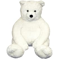 Melissa & Doug Giant Loveable Plush White Teddy Bear