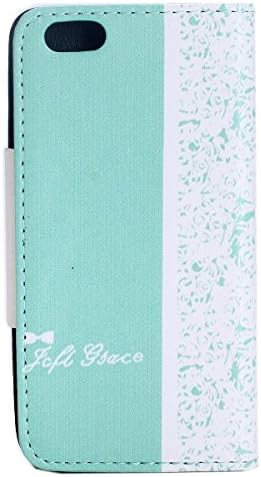 Fashion Girl Woman Fresh Sweet Cute Flip Wallet Leather Case Cover for Apple Iphone 6 (Iphone 6 Green)