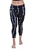 Hard Tail flat waist capri pants (midnight tie dye)