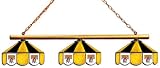MLB Pittsburg Pirates Three Shade Stained Glass Billiard Table Lamp