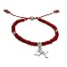 Natural SportBEAD Adjustable Bracelet - Field Hockey Stick Figure Charm