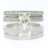 1.60ct Cushion Cut Diamond Engagement Anniversary Ring