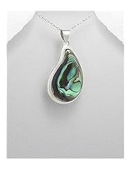 Shell Pendant Necklace In 92.5 Sterling Silver